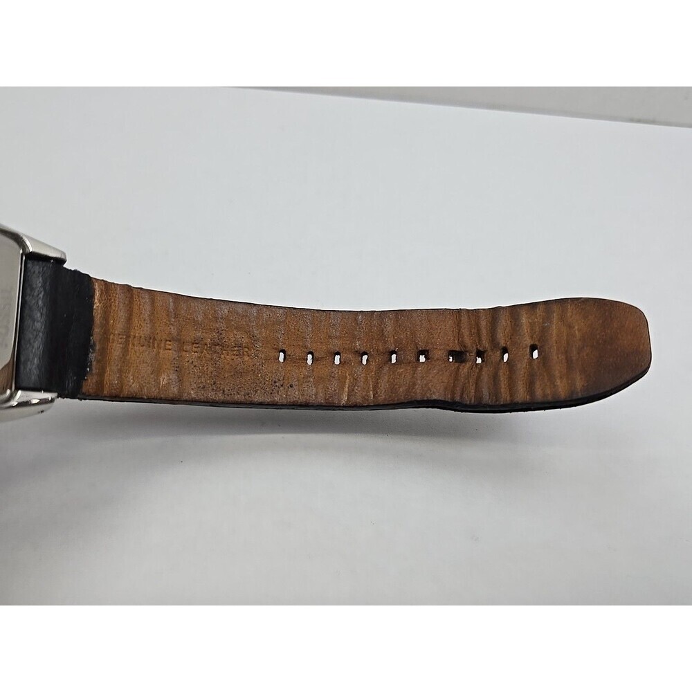 Fossil Arkitekt FS4510 Mens Tonneau Leather Date Watch New Battery 5ATM 50M - Picture 11 of 12